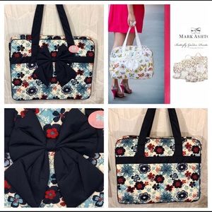MARK ASHTON Tall Bow Bag XL w Bonus Matching Bag